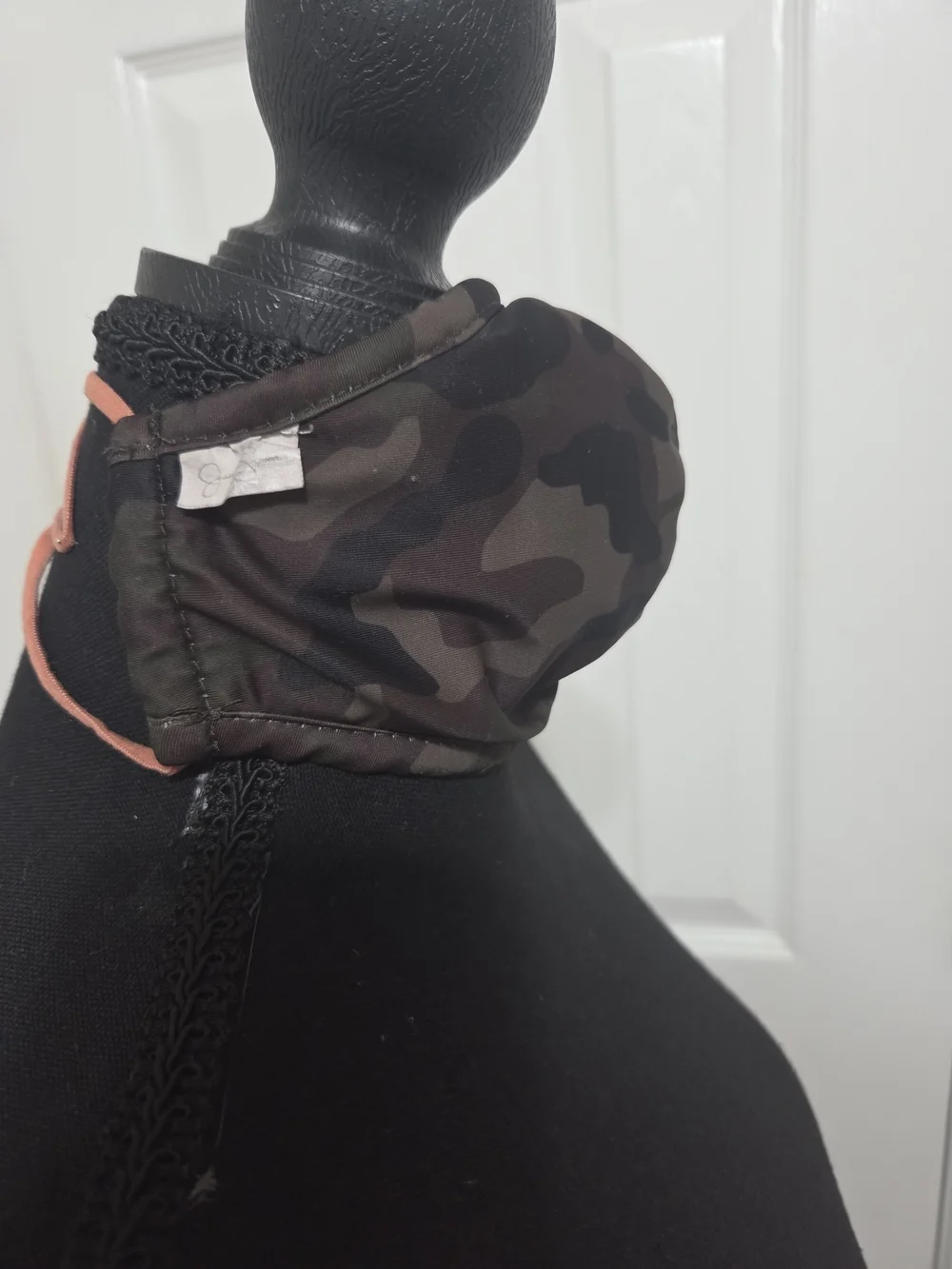 Camouflage Print FACE MASK - Olive Brown Camo